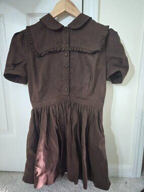 Little Women Atelier  Linen Amy Dress with Short sleeves